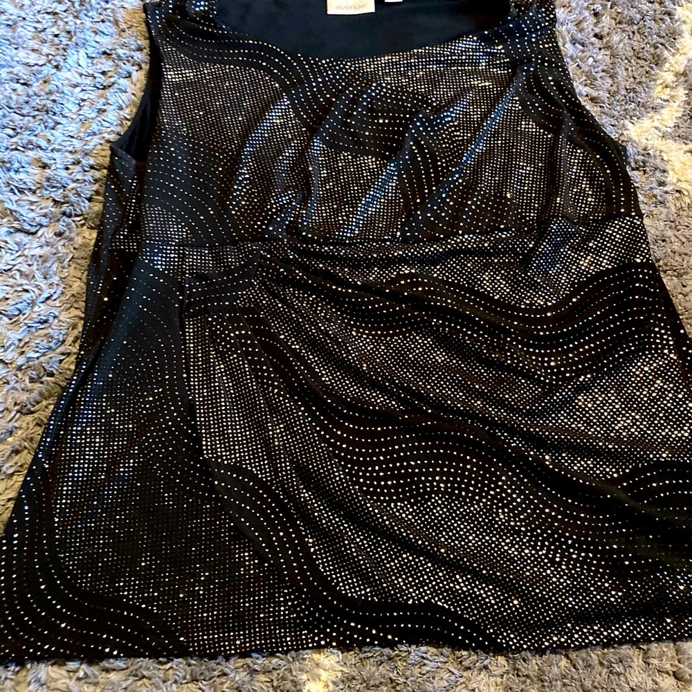 Beautiful fancy sparkle tank top